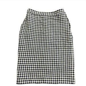Vintage Sonia Rykiel wool check pencil skirt